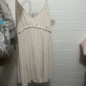 Cream Sleeveless Dress